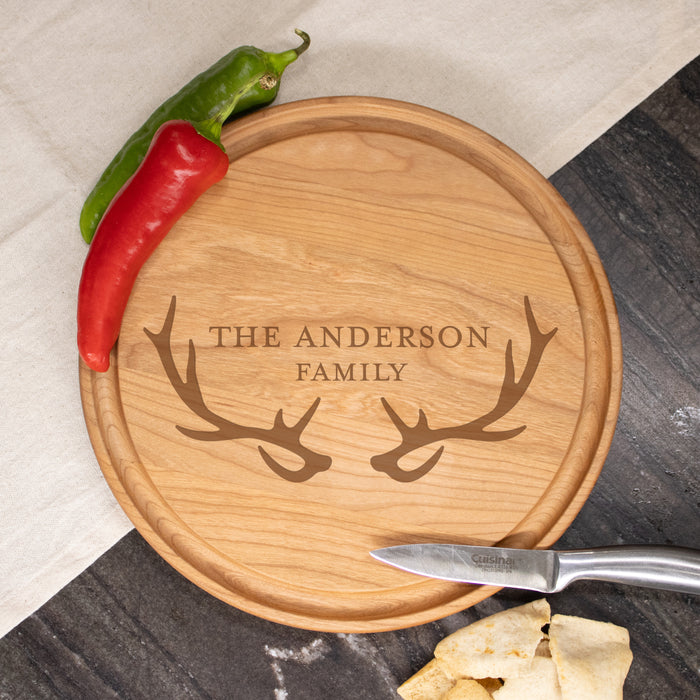 Personalized Deer Antler Cutting Board