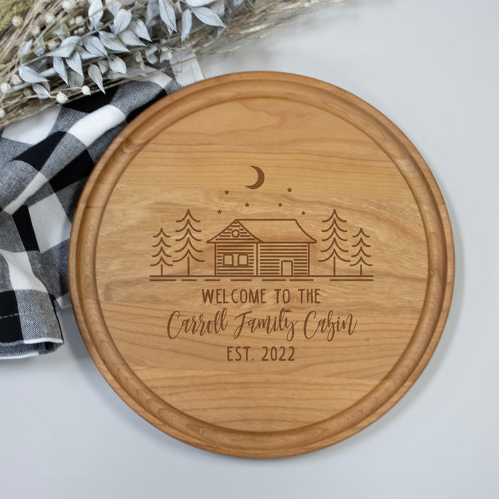 Personalized Cabin Cutting Board