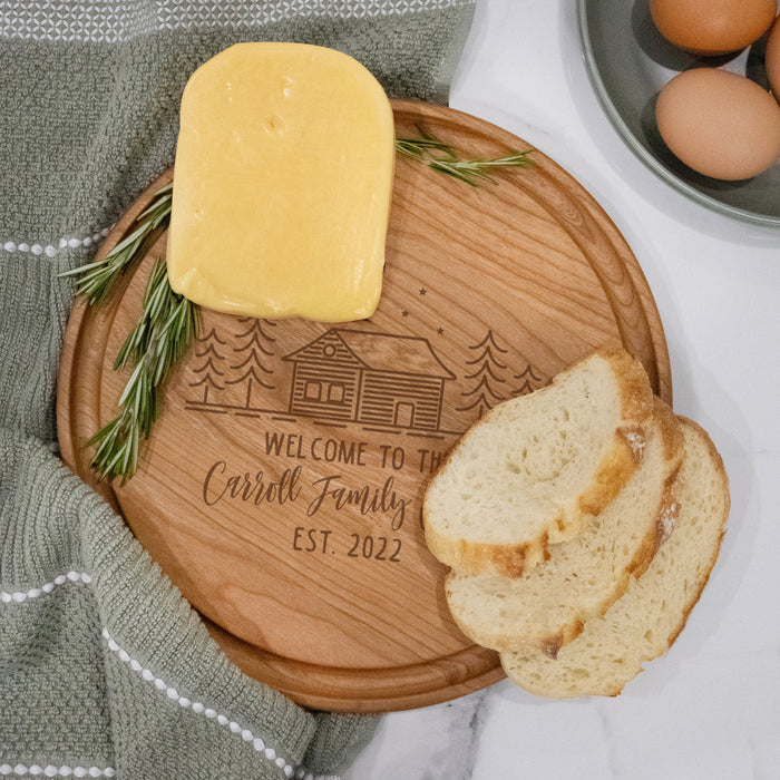 Personalized Cabin Cutting Board