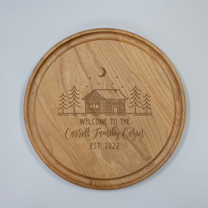 Personalized Cabin Cutting Board