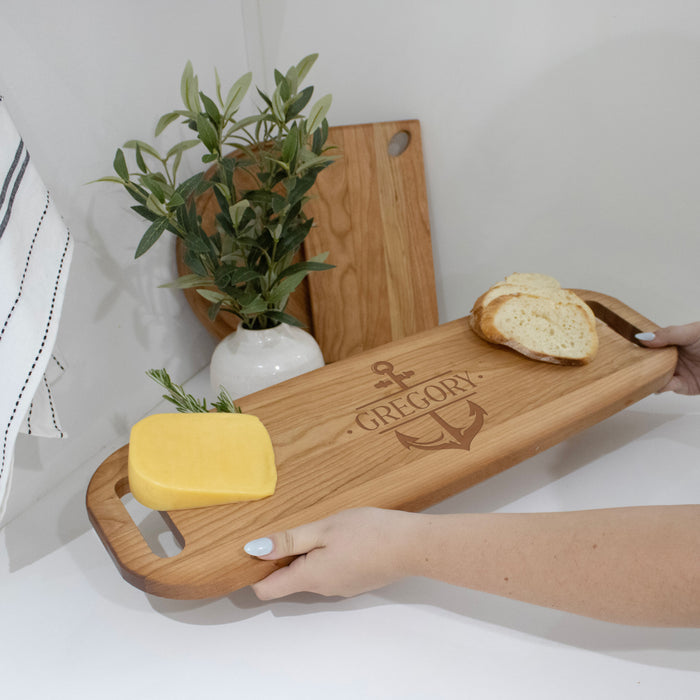 Personalized Nautical Anchor Cutting Board