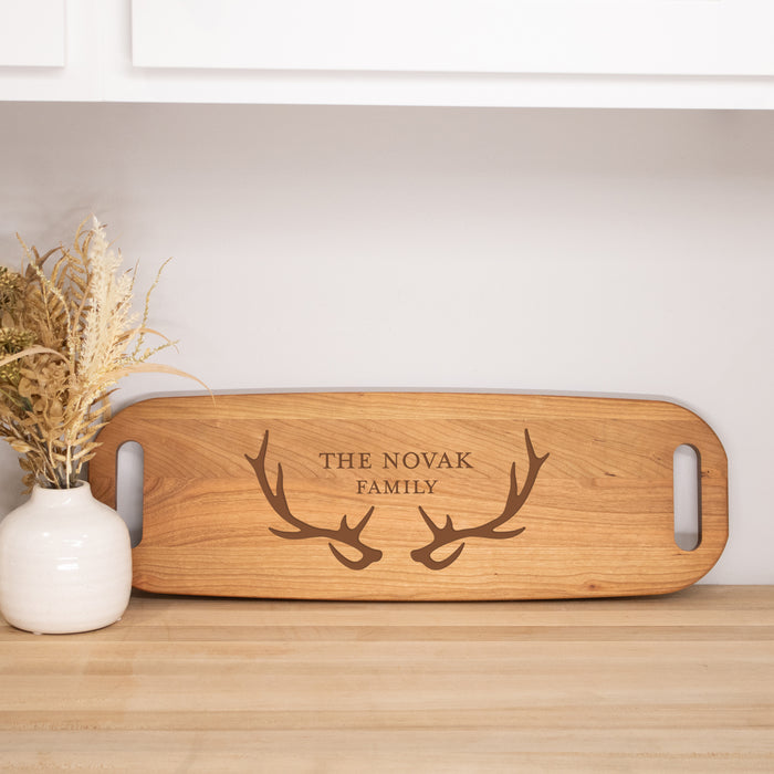 Personalized Deer Antler Cutting Board