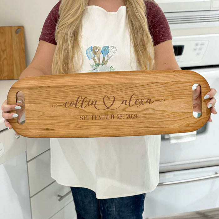 Personalized Heart Names Charcuterie Board