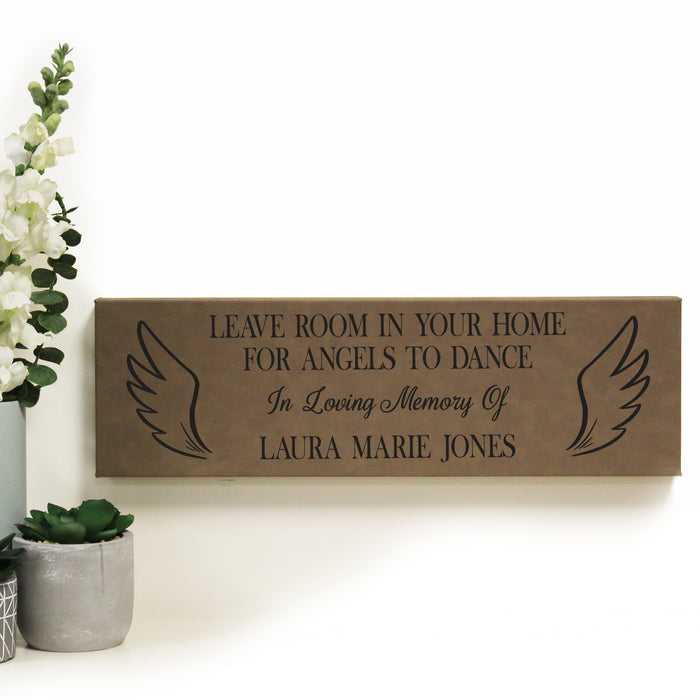 Personalized Angels Dance Sympathy Wall Sign