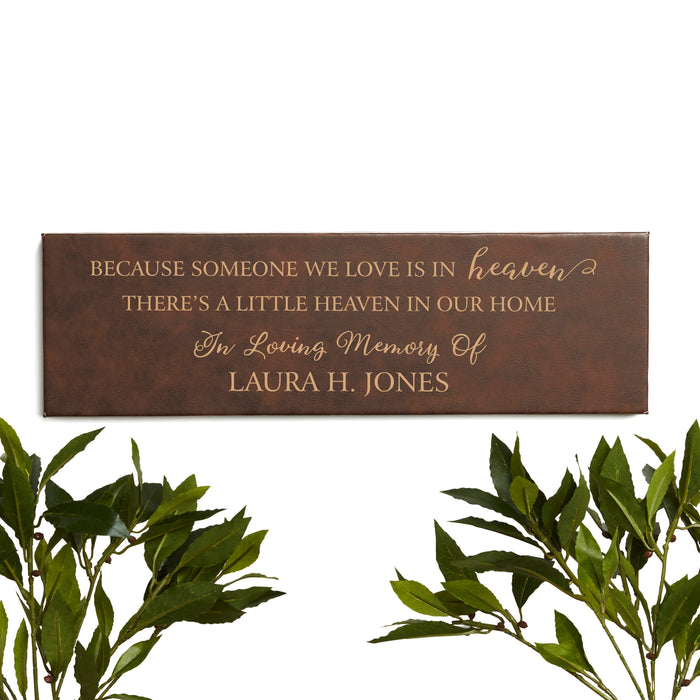 Personalized "Heaven In Our Home" Memorial Wall Sign