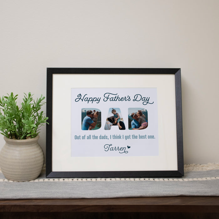 Personalized DAD Photo Wall Sign