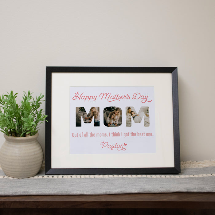 Personalized MOM Photo Wall Sign
