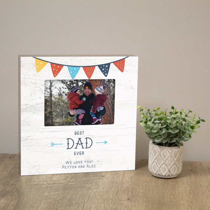 Personalized "Best Dad Ever" Picture Frame