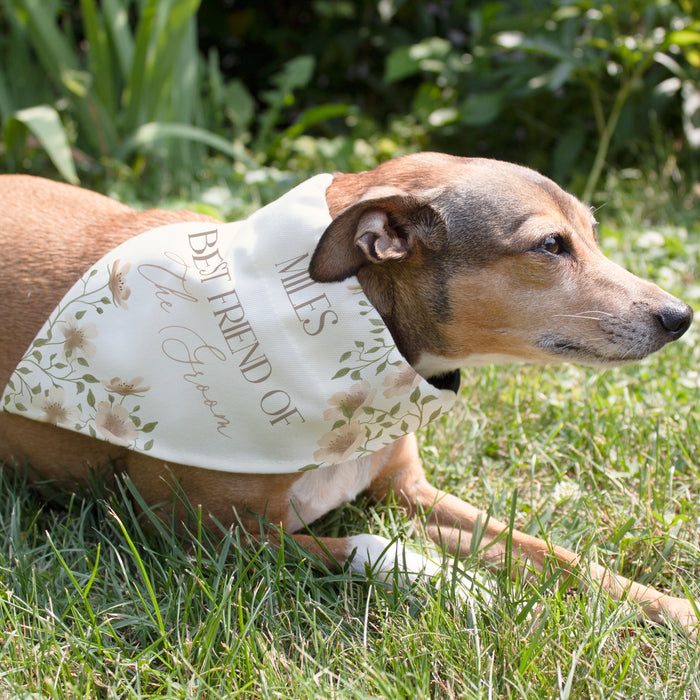 Personalized "Best Friend of the Bride/Groom" Wedding Dog Bandana