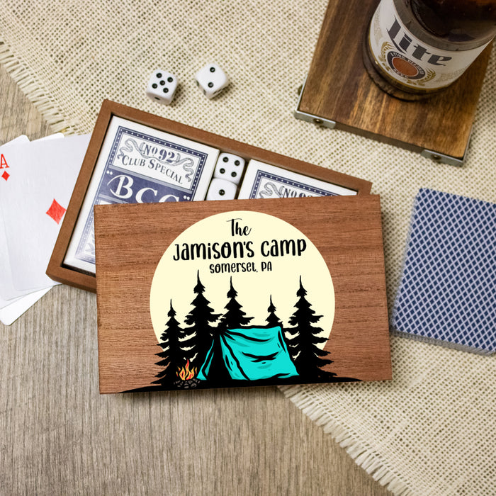 Personalized Camp Card Game Box