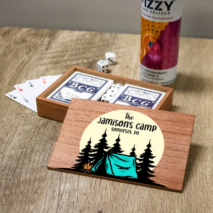 Personalized Camp Card Game Box