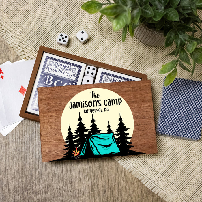 Personalized Camp Card Game Box