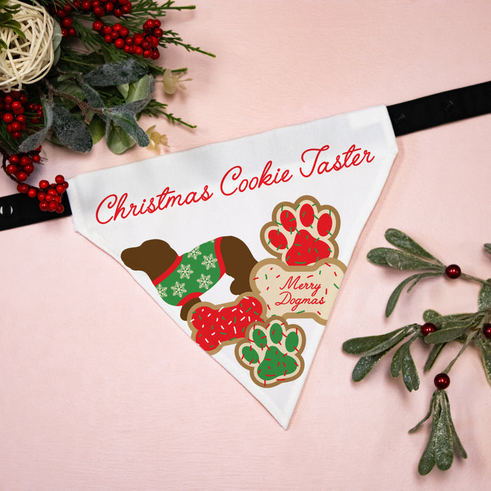 Christmas Cookie Taster Dog Bandana