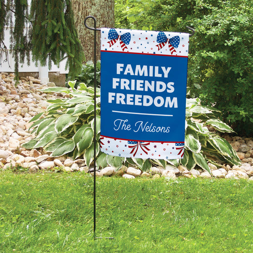 Customized patriotic garden flag