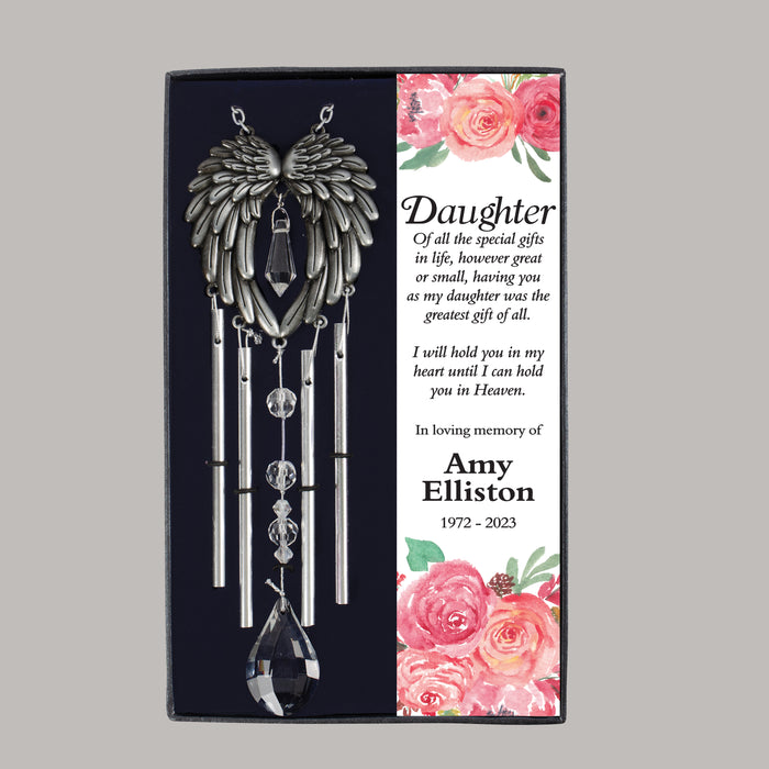 Personalized Daughter Memorial Gift Box Wind Chime