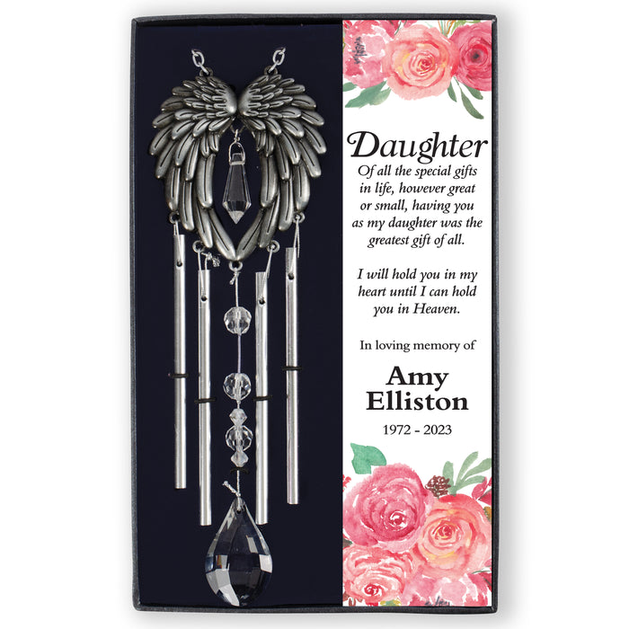Personalized Daughter Memorial Gift Box Wind Chime