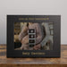 love at first heartbeat black picture frame with baby name