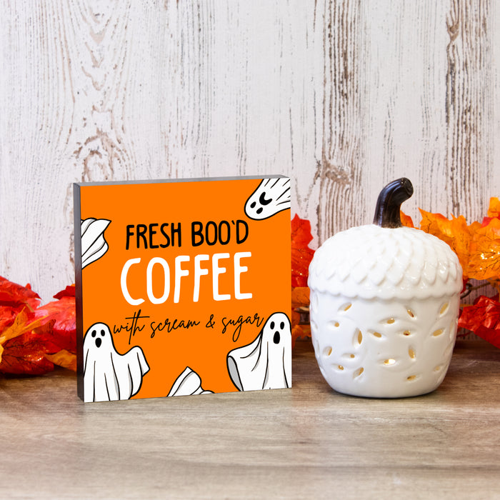 "Fresh Boo'd Coffee" Halloween Kitchen Decor