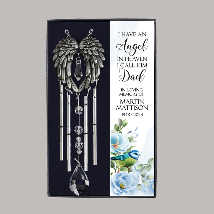 Personalized Dad Memorial Gift Box Wind Chime