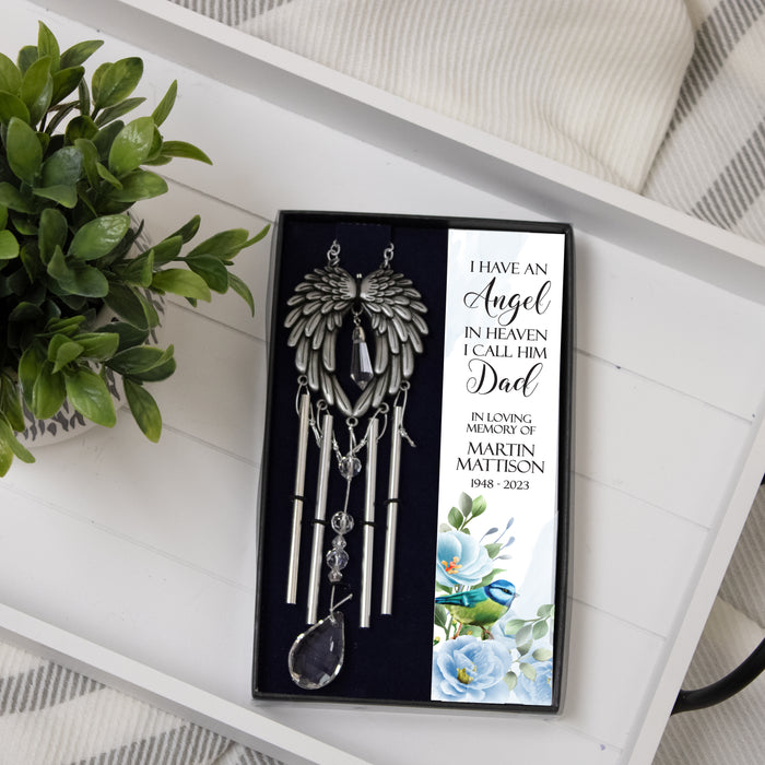 Personalized Dad Memorial Gift Box Wind Chime