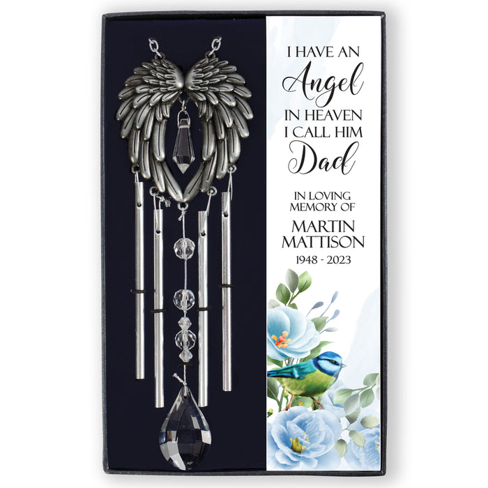 Personalized Dad Memorial Gift Box Wind Chime