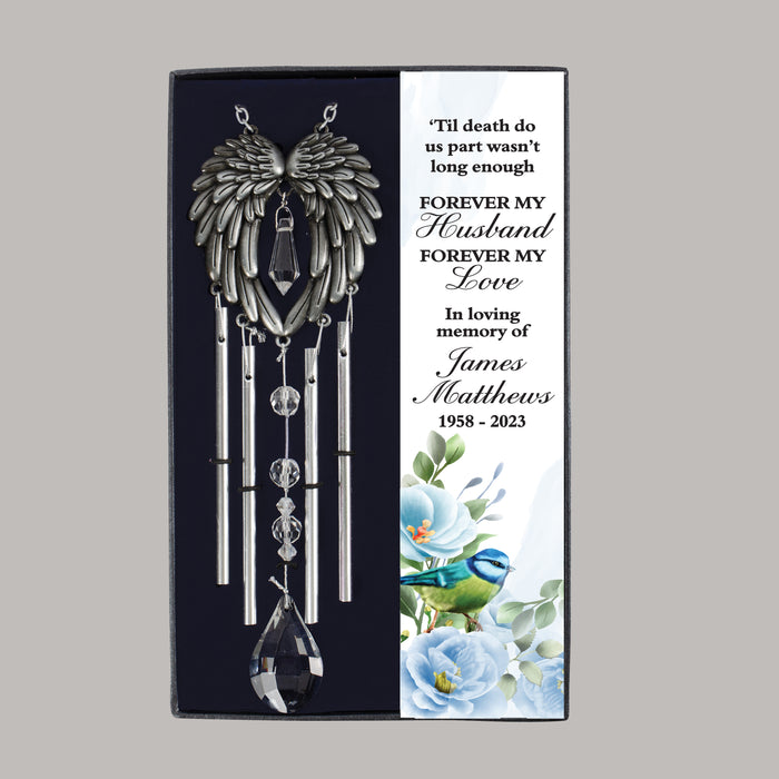 Personalized Husband Memorial Gift Box Wind Chime