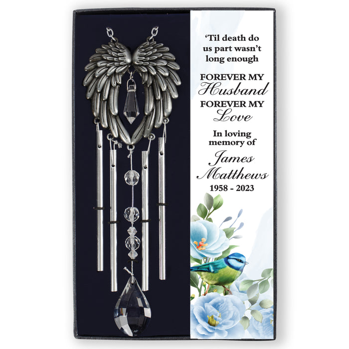 Personalized Husband Memorial Gift Box Wind Chime