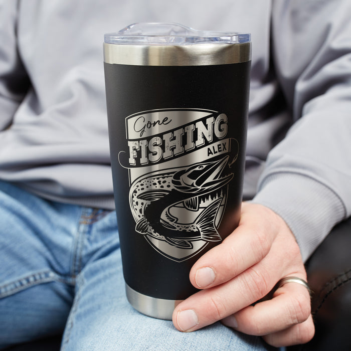 Personalized Fishing Stainless Tumbler