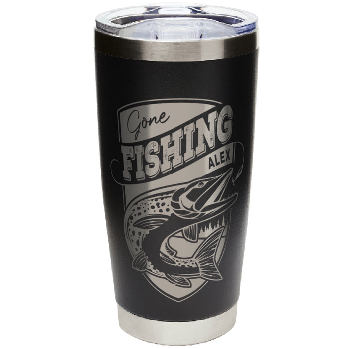 Personalized Fishing Stainless Tumbler