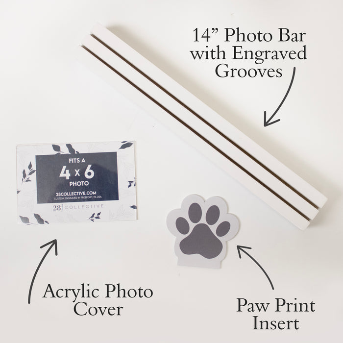 Personalized Who Rescued Who Pet Photo Bar