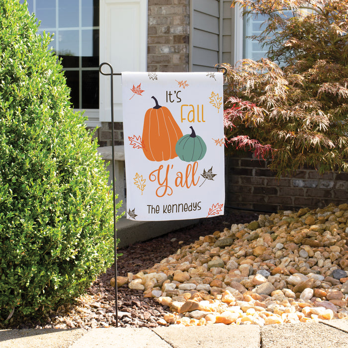 Personalized "It's Fall Y'all" Garden Flag