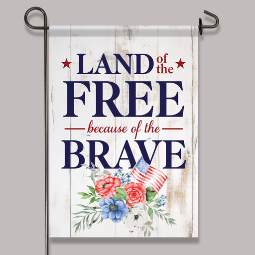 Land of the Free Garden Flag