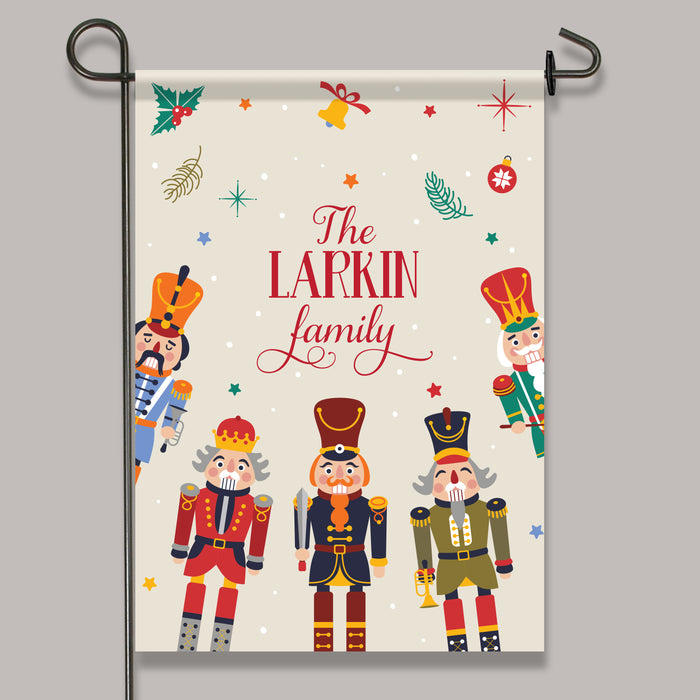 Personalized Nutcracker Holiday Garden Flag