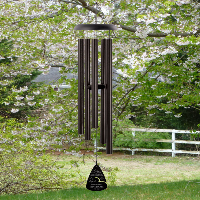 Custom "Listen to the Wind" Sympathy Wind Chime