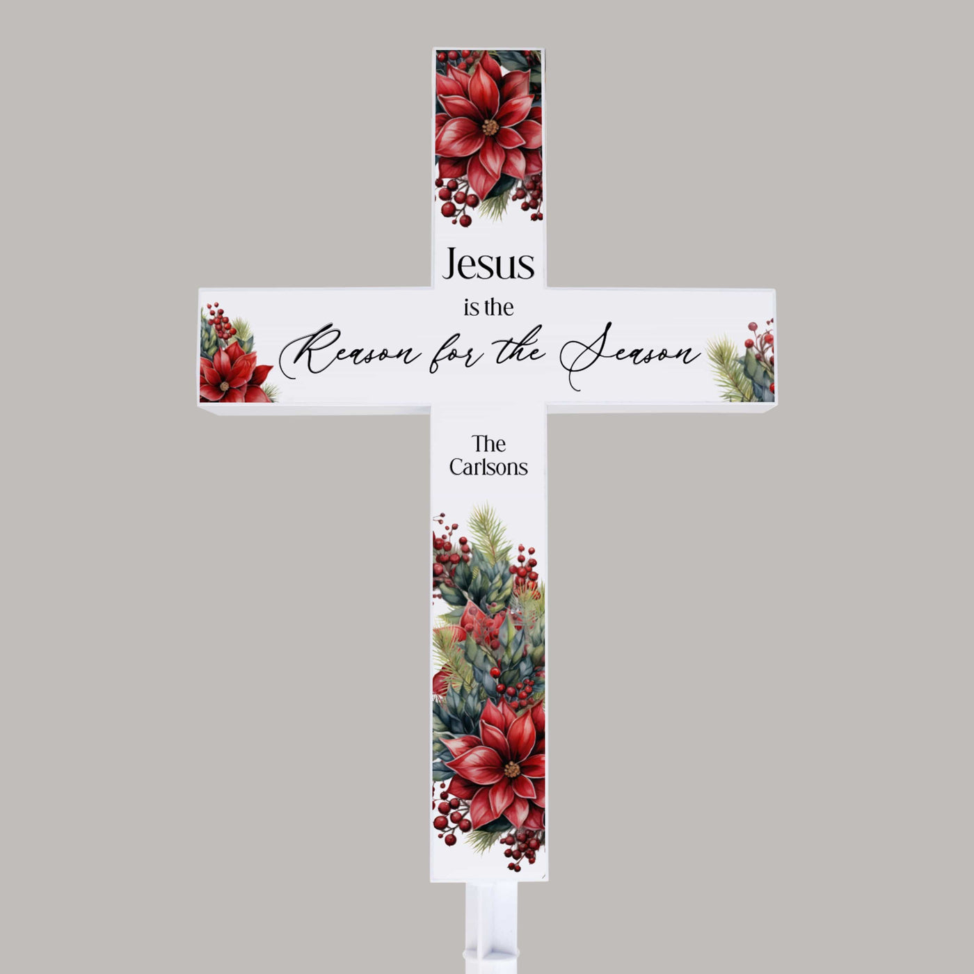 Personalized Reason for the Season Solar Cross — 28 Collective