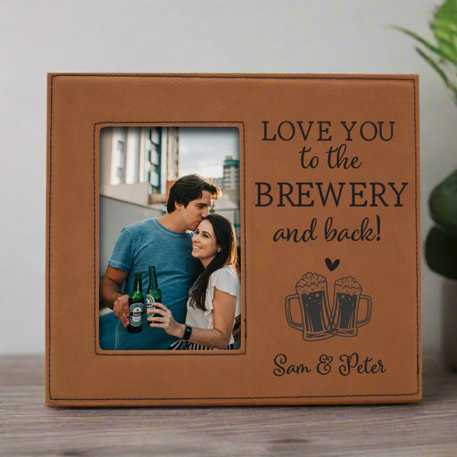 Personalized Brewery Couples Picture Frame in Carmel