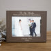Personalized brother wedding picture frame in brown horizontal