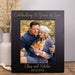 Personalized celebrating anniversary picture frame in black 8x10 vertical