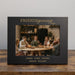 Personalized black frame with 'Friendsgiving' text containing a photo of people around a table.