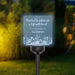 Personalized Planted to Celebrate a Life Solar Garden Stake at Night