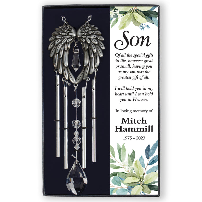 Personalized Son Memorial Gift Box Wind Chime