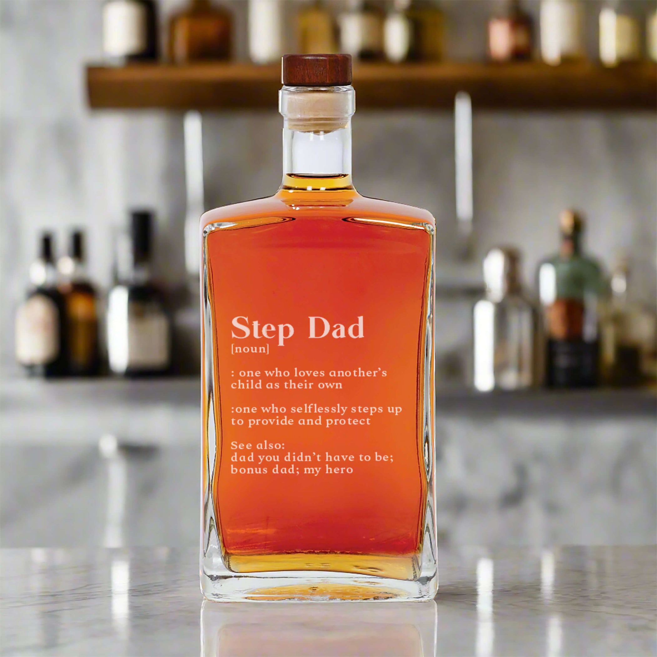 Step Dad Definition Whiskey Decanter — 28 Collective