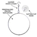 Diagram of a suncatcher with labeled parts on a white background