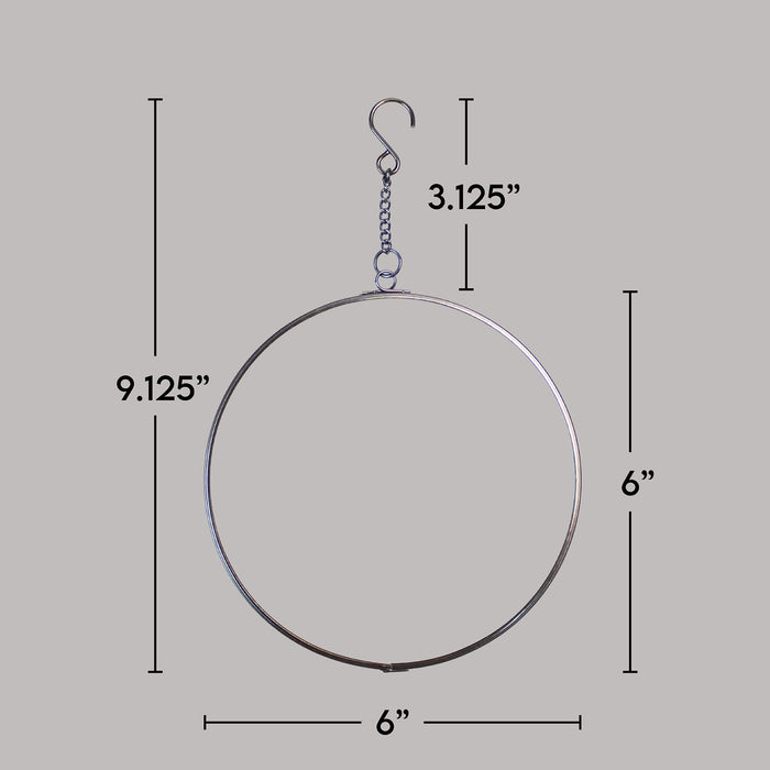measurements of each part of a suncatcher 
