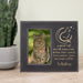 Personalized "A Good Cat" Memorial Picture Frame in black with gold lettering