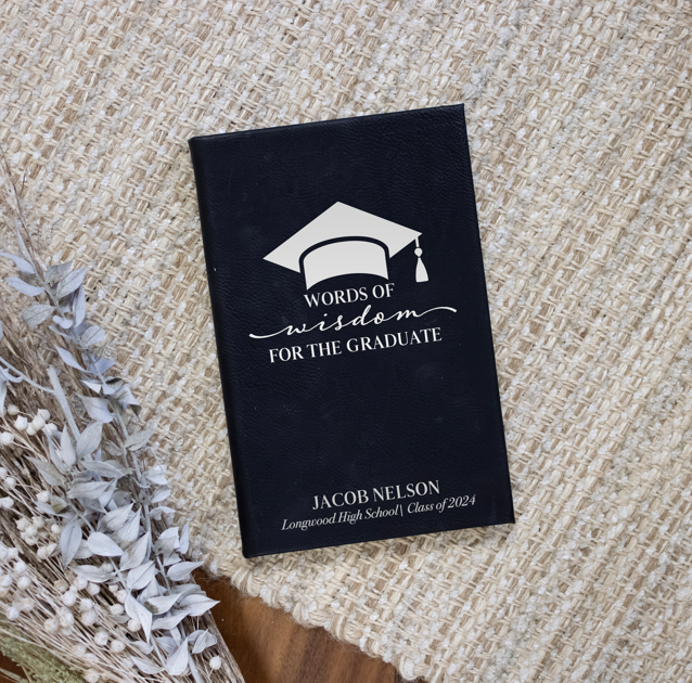 Personalized Graduation Party Guest Signature Book — 28 Collective for Free Printable Words Of Wisdom Cards Graduation