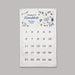 Hanukkah countdown calendar with festive illustrations on a gray background