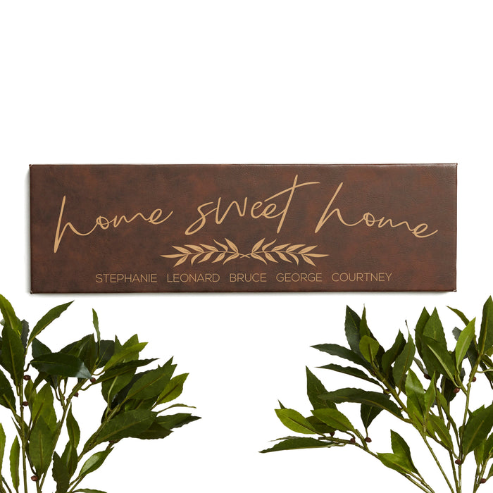 Personalized "Home Sweet Home" Wall Sign