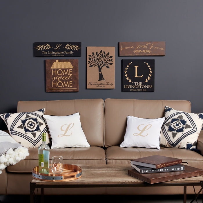 Personalized "Home Sweet Home" Wall Sign