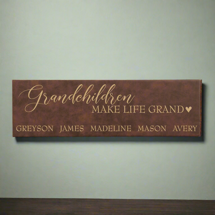 Personalized Grandchildren Wall Sign